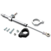 Steering Damper Kits — Chrome, Satin finish