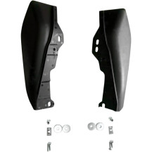 Frame Mounted Heat Deflectors — Black, Pair