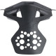 Marco de ventilación del mentón para casco Supertech M10 — M/2XL, negro, compatible con SM10