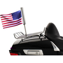 Soporte de mástil LED — 1/2" redondo, cromo