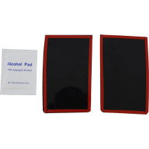 Placa bloqueadora de carenado — Negro, par