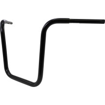 Hefty 1-1/4" Handlebar — 32 mm (1-1/4") clamp, 16-1/2" rise, Black gloss