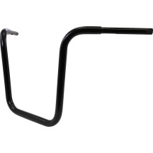Hefty 1-1/4" Handlebar — 32 mm (1-1/4") clamp, 16-1/2" rise, Black gloss