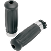 Vintage Style Grips — 1" handlebar diameter, 5" length, Black