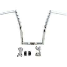 1-1/4" Touring Handlebar — 32 mm clamping, 33" width, 17" rise, Chrome