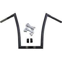 1-1/4" Touring Handlebar — 17" rise, 33" width, Black