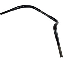 1-1/4" Buffalo Bar Handlebar — 1-1/4" diameter, 1" clamping, Black gloss