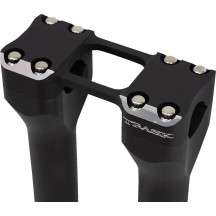 Assault Handlebar Risers — 15 cm rise, 32 mm clamp, Black