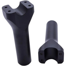 Assault Handlebar Risers — 15 cm rise, 32 mm clamp, Black