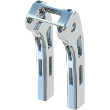 Ghost Risers — elevación 10", retroceso 1-1/2", abrazadera 1", cromo