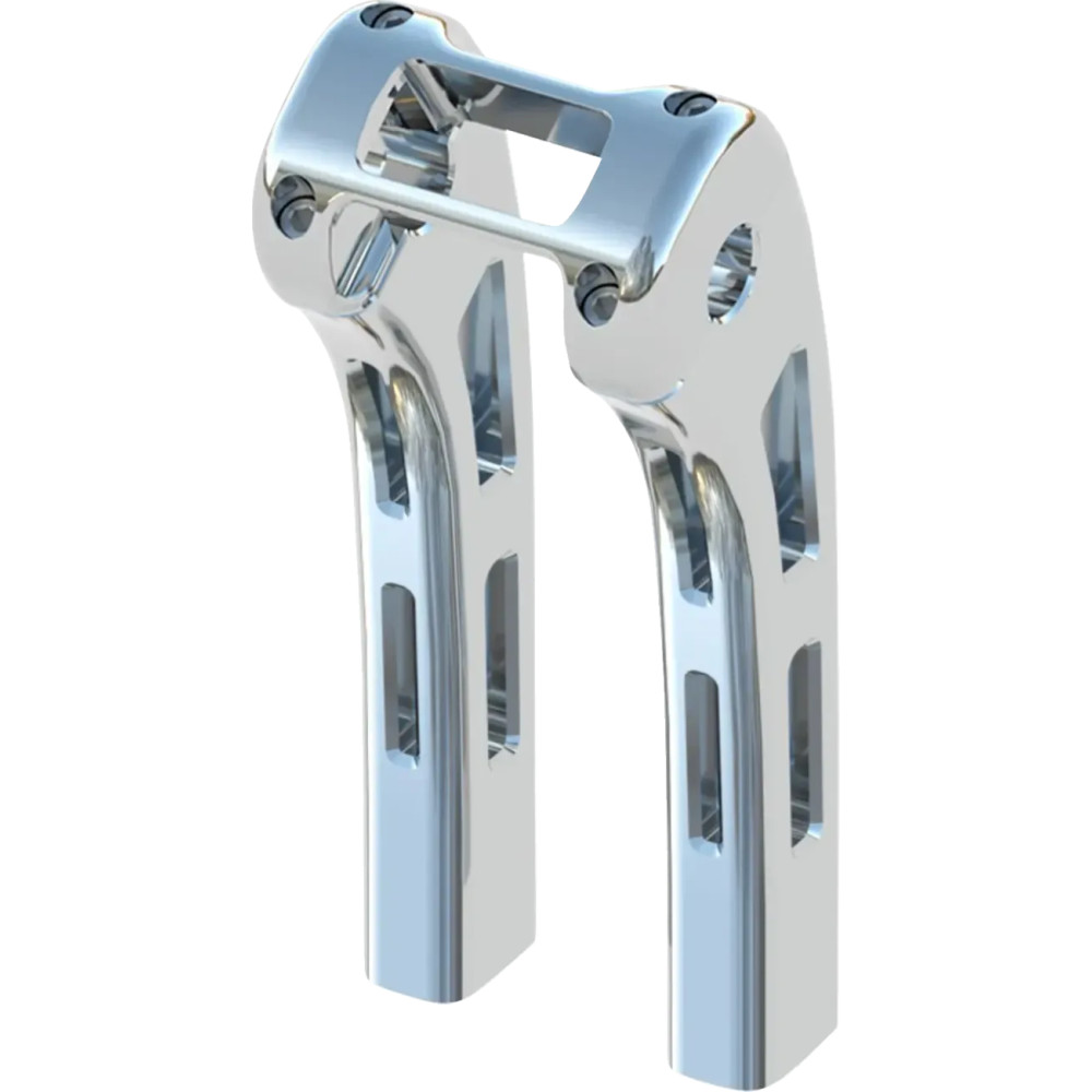 Ghost Risers — elevación 10", retroceso 1-1/2", abrazadera 1", cromo