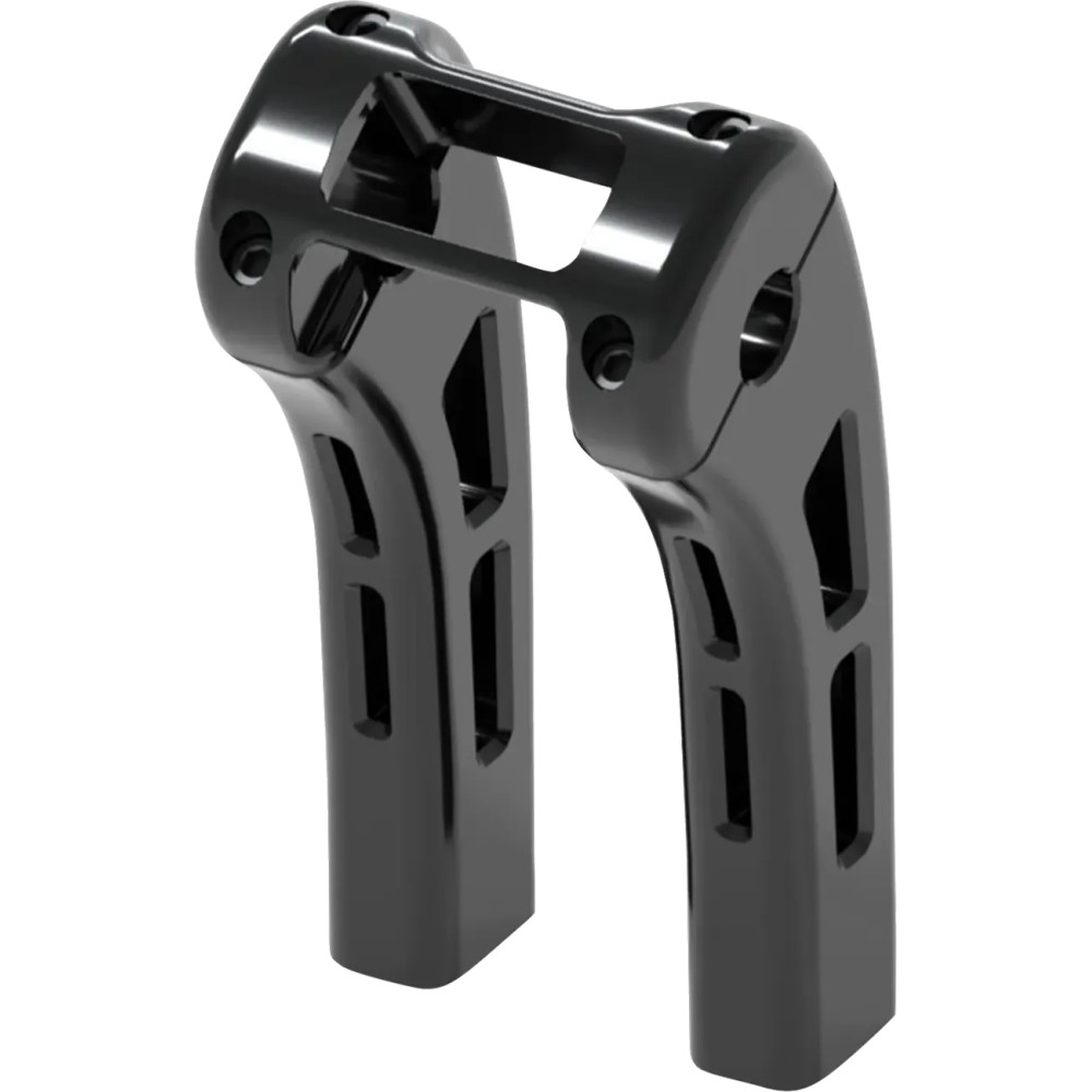 Ghost Risers — 1-1/2" pullback, 8" rise, 1" clamp, fits 3-1/2" fork center-to-center