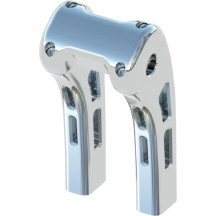 Ghost Risers — elevación 8", retroceso 1-1/2", abrazadera 1-1/4", cromo