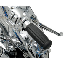 Vintage Style Grips — 1" handlebar diameter, 5" length, Black