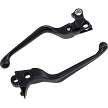 Wide Blade Lever Set — Brake & Clutch, Aluminum, Black Matte