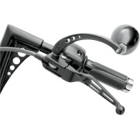 Slotted Wide Blade Lever Set — Black Matte, Brake and Clutch, Pair