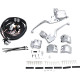 Kit de control de manillar con embrague mecánico — abrazadera 25.4 mm (1"), diámetro 14.3 mm (9/16"), cromado