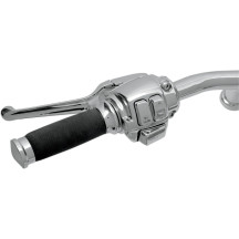 Handlebar Control Kit with Mechanical Clutch — 17.5 mm bore (11/16"), 25.4 mm clamp (1"), Chrome