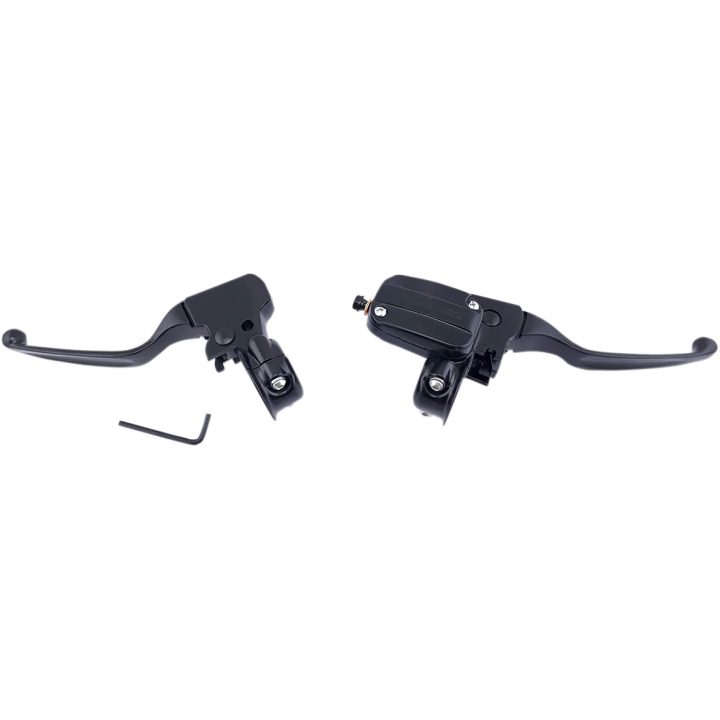 Kit de controles de manillar — 25,4 mm (1"), negro mate, hidráulico