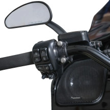 Abrazadera de Percha Speedway — Izquierda y Derecha, Negro Pulido