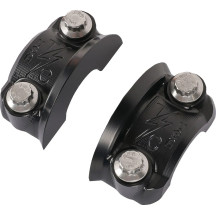 Abrazadera de Percha Speedway — Izquierda y Derecha, Negro Pulido