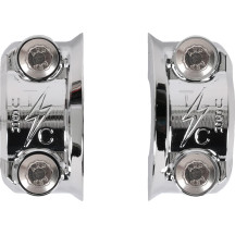 Abrazadera Speedway para percha — izquierda y derecha, cromado