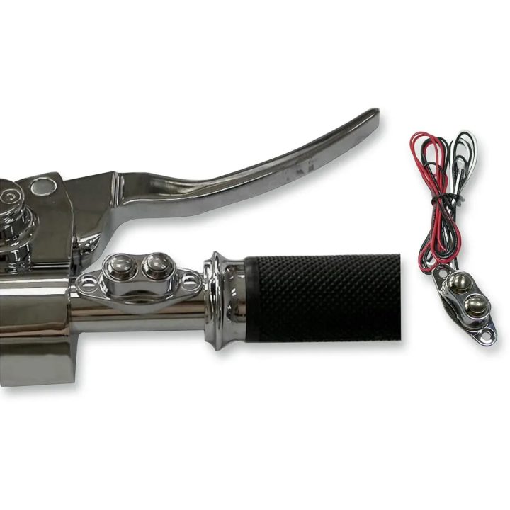 Kit de interruptores Duet para manillar — cromo, 2 botones