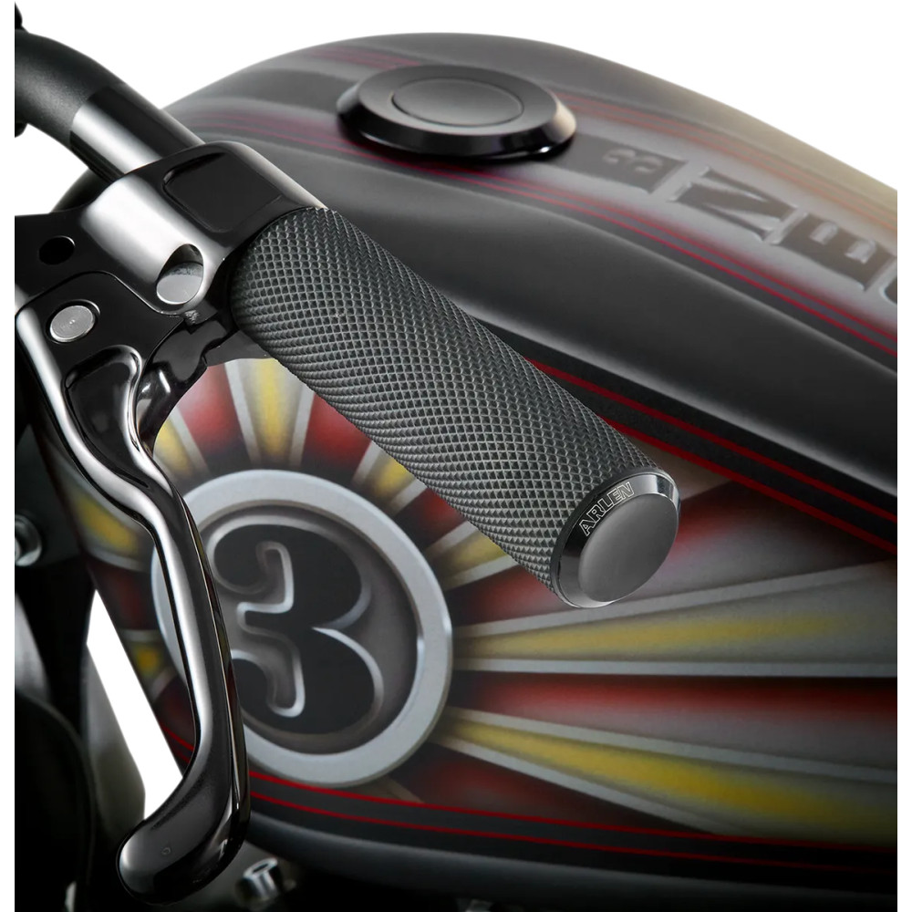 Knurled Grips — 25.4 mm (1"), black, anodized