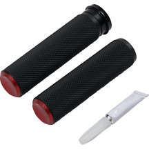Knurled Grips — 25.4 mm (1"), Black, Red