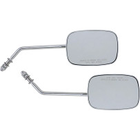 OEM-Style Rectangular Mirrors — 12.5 cm (5"), handlebar-end mount, 20.5 cm (8")