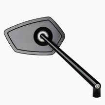 mo.view Race 150 mm Mirror — 150 mm stem, M10 thread, Black