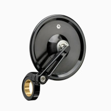 mo.view Classic espejo de extremo de manillar 60 mm — 99 mm, abrazadera 22 mm/1 in, negro