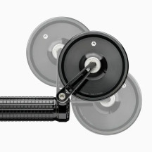 mo.view Classic Flip 60 mm Espejo para extremo de manillar — aluminio, negro, montaje en extremo del manillar