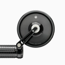 mo.view Classic Flip 60 mm Espejo para extremo de manillar — aluminio, negro, montaje en extremo del manillar