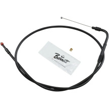 Stealth Series Throttle/Idle Cable — 33" (84 cm), 90° elbow, Black