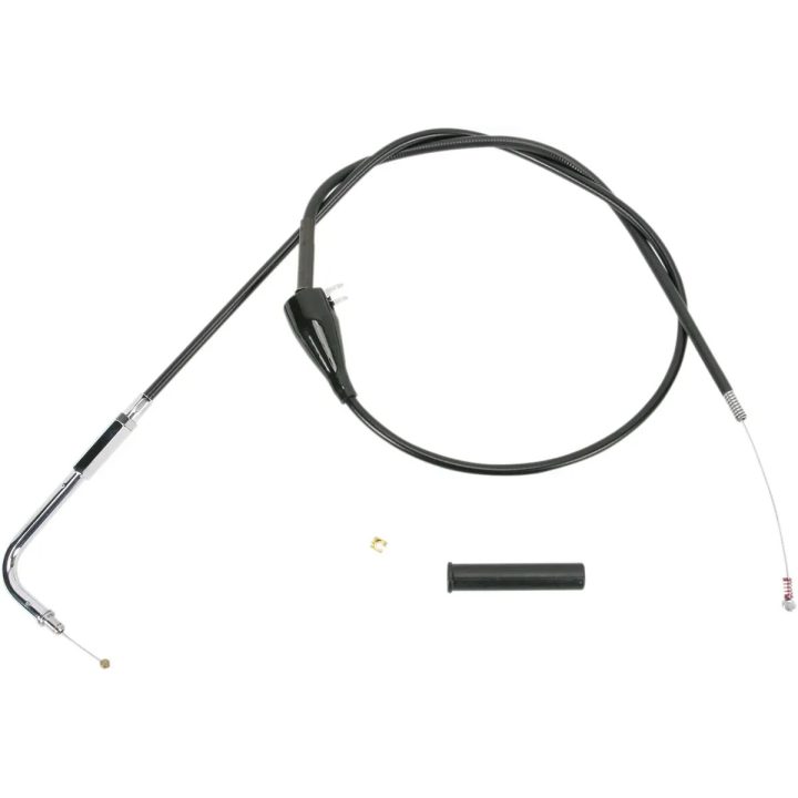 Cable de vinilo negro — 72,5 cm de carcasa, tipo de ralentí, codo 90°