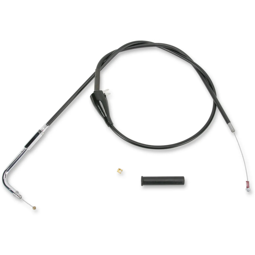 Black Vinyl Throttle/Idle Cable — 82.5 cm (32-1/2") housing, 12.1 cm (4-3/4") travel