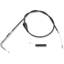 Black Vinyl Throttle/Idle Cable — 132 cm (52") , 90° elbow
