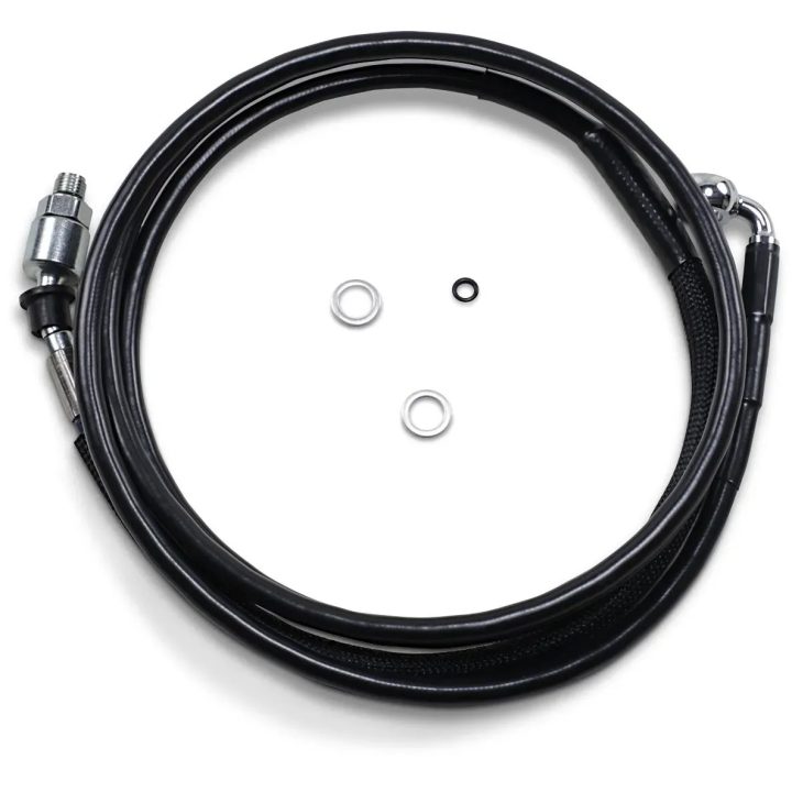 Línea de embrague hidráulica de acero inoxidable — 198,5 cm (78-1/8\"), vinilo negro