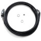 Línea de embrague hidráulica de acero inoxidable — 198,5 cm (78-1/8\"), vinilo negro