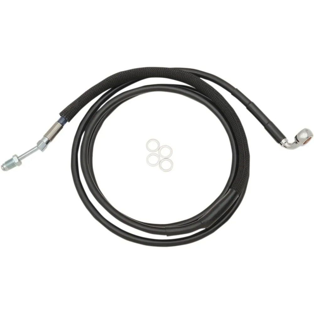 Stainless Steel Hydraulic Clutch Line — 178 cm (70-1/8"), Stock, Vinyl-Coat Black