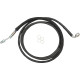 Línea de embrague hidráulica de acero inoxidable — 178 cm (70-1/8"), talla estándar, negro con recubrimiento vinílico