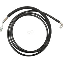 Stainless Steel Hydraulic Clutch Line — 76-1/8" (193.5 cm), +6" (+152 mm), Vinyl-Coat Black