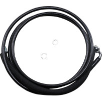 Stainless Steel Hydraulic Clutch Line — 78-1/8", Vinyl-Coat Black