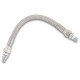 Universal Stainless Steel Braided Oil Line — 8.7 mm (11/32"), 205 mm (8"), 1/8" NPT, Chrome