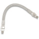 Universal Stainless Steel Braided Oil Line — 23 cm, 8.7 mm ID, 1/8" NPT, Chrome