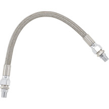 Universal Stainless Steel Braided Oil Line — 1/8" NPT, 8.7 mm (11/32"), 28 cm (11")