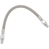 Universal Stainless Steel Braided Oil Line — 1/8" NPT, 8.7 mm (11/32"), 28 cm (11")