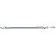 Universal Stainless Steel Braided Oil Line — 1/8" NPT, 11/32" ID, 12" length, Chrome