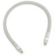 Universal Stainless Steel Braided Oil Line — 51 cm (20"), 8.7 mm (11/32"), 1/8" NPT, Chrome